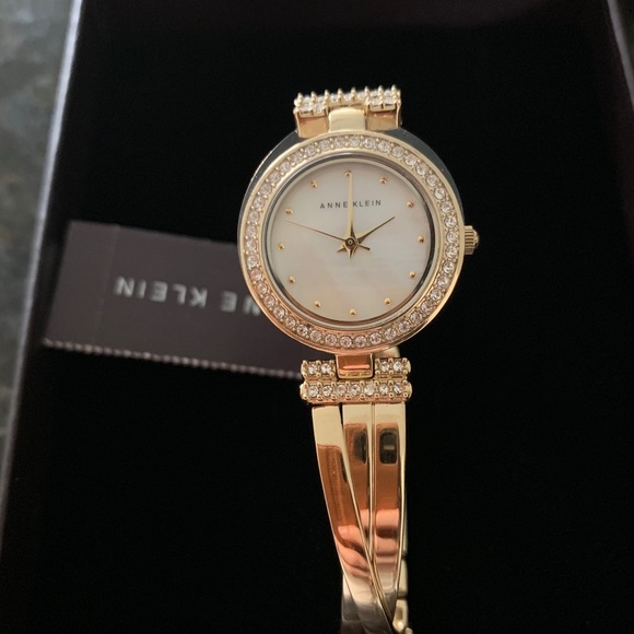 Anne Klein Swarovski Crystal-Accented Watch Set
